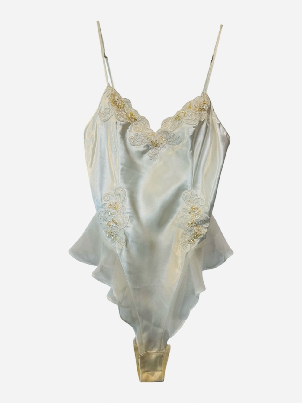 Victoria’s Secret Satin Embroidered Teddy